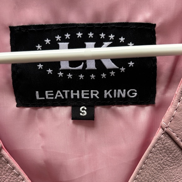 Leather King Pink Women's Vest Sz Small NWOT - Picture 2 of 6
